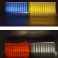 何佳功炫彩插接板陽(yáng)光板高透光多層板幕墻采光板隔斷門(mén)頭多層板發(fā)光板 4公分咨詢(xún)客服顏色尺寸報價(jià)