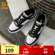 361°板鞋男鞋秋冬季新款青禾加絨保暖百搭經(jīng)典小白鞋休閑運動(dòng)鞋子男 361度白/曜石黑【四季網(wǎng)孔】 41