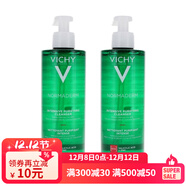薇姿（VICHY）凈顏無(wú)瑕祛痘保濕潔面啫喱 洗面奶 清潔護膚品 潔面啫喱兩瓶 400ml