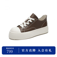 杰帝梵（J.D.V）厚底休閑鞋2025年秋季新品復古百搭時(shí)尚男鞋 卡其色 39