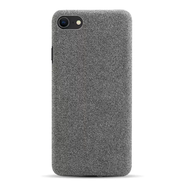 山頭林村布藝適用蘋(píng)果se3/2手機殼大孔se2輕薄蘋(píng)果16e保護套iPhone7/8商務(wù)plus簡(jiǎn)約手機套半包硬殼不粘指紋 灰色 iPhoneSE4