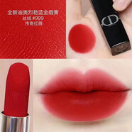 迪奧口紅唇膏新版烈艷藍金絲絨999啞光772緞光Dior香水潤唇膏443 絲絨#999傳奇紅唇