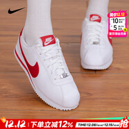 耐克（NIKE）官方 女鞋 25秋冬新款大童運動(dòng)鞋阿甘風(fēng)格復古休閑鞋時(shí)尚防滑板鞋 904764-101/紅白色【店長(cháng)推薦】 38.5