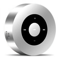 keling科凌A8無(wú)線(xiàn) 線(xiàn)藍牙音箱迷你數碼播放器手機音響小鋼砲低音插卡 太空銀 標配