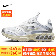 耐克NIKE女跑步鞋緩震ZOOM AIR FIRE低幫運動(dòng)鞋FD9860-001銀灰/白36
