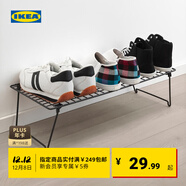 宜家（IKEA）GREJIG格雷伊格鞋架進(jìn)門(mén)口家用小鞋架落地鞋架現代 黑色鞋架