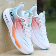 李寧新潮【廠(chǎng)牌】品牌男鞋子冬季網(wǎng)面透氣休閑潮鞋男士鞋運動(dòng)鞋 白桔2338 41