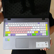 華碩原裝適用筆記本電腦FL8000頑石五代15.6英寸i7-8550U手提鍵盤(pán)保護貼膜 七彩粉色買(mǎi)1送1