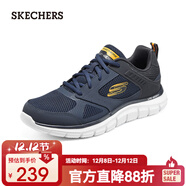 斯凱奇（Skechers）男鞋秋冬戶(hù)外休閑鞋輕便舒適緩震回彈運動(dòng)鞋232398 海軍藍色/NVY 41