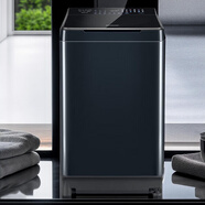 松下10公斤大容量全自動(dòng)波輪洗衣機家用U158MU3P靜音省水 XQB120-U166 星耀銀 12公斤 變頻直驅