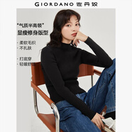 佐丹奴（Giordano）極細針織衫女純色修身內搭半高領(lǐng)長(cháng)袖針織打底衫女13353811