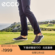 愛(ài)步（ECCO）高爾夫運動(dòng)鞋男 GOLF球鞋休閑男士男鞋緩震耐磨 核心100814 深藍色/沙色10081460908 40