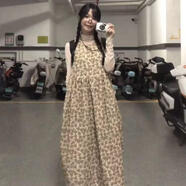 ANBIEM古著(zhù)感少女燈芯絨連衣裙疊穿重工繡花法式背心燈籠裙秋季新款疊穿 連衣裙 【高版本 好面料】 S