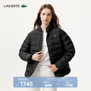 LACOSTE法國鱷魚(yú)女裝秋冬時(shí)尚潮流立領(lǐng)短款外套羽絨服女|BF5482 031/黑色 L 40/170