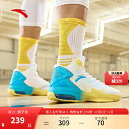 安踏（ANTA）KT3 team｜籃球鞋男冬季湯普森防滑減震男戶(hù)外實(shí)戰比賽運動(dòng)鞋子 安踏白/氯藍-1 39