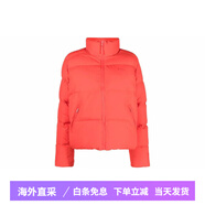 鱷魚(yú)（LACOSTE）法國FW22純色標貼Logo蓬松立領(lǐng)夾克外套女款胡蘿卜橙色 胡蘿卜橙色 均碼 34