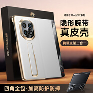 摩斐翻蓋皮套【無(wú)感腕帶丨迄今更薄】適用華為matex7手機殼X7典藏版折疊屏全包防摔磁吸中軸新款