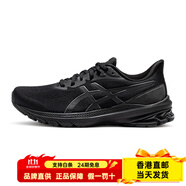 亞瑟士（asics）女跑鞋GT100012輕量緩震透氣 黑色/灰色 37.5