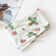 暢印 孕婦睡褲腰圍可調節懷孕期春夏棉托腹褲夏季薄款大碼棉居可調節 白色草莓 L 165