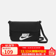 耐克（NIKE）男女斜挎包 單肩包手提包拎包旅行包休閑包CW9300-010黑