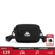 卡帕（Kappa）單肩包情侶男女斜挎包運動(dòng)小單肩K0CX8BX70 黑色-990 J