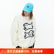 古由卡（GUUKA）matsui重磅衛衣男士外套長(cháng)袖t恤秋季男裝2025新上衣服純棉感 奶油白色 S