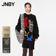 JNBY/江南布衣秋冬針織連衣裙女寬松圖案藝術(shù)感百搭高級5OBG14770