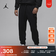 耐克（NIKE）Jordan官方耐克喬丹男子針織長(cháng)褲秋季新款衛褲法式毛圈舒適FV7280 010黑/白 4XL