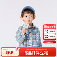 巴拉巴拉童裝兒童襯衫2025女童男童上衣格紋襯衣春裝親子百搭209125102201