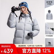 駱駝（CAMEL）戶(hù)外羽絨服600蓬男女新款短款厚外套面包服