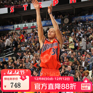 MITCHELL & NESSMN勇士隊庫里09-10賽季30號球衣經(jīng)典運動(dòng)球迷版正品籃球服男NBA 09-10賽季橙色 均碼 S