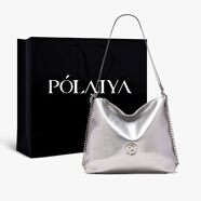 珀萊雅【趙露思同款】包包百搭通勤大容量腋下包2026新款學(xué)院雙肩包背包 銀色 大包