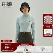 Teenie Weenie小熊秋冬隨心裁發(fā)熱肌底衣灰色T恤白色上衣打底衫女 薄荷色 M (165)