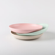 愛(ài)思得專(zhuān)款水果餃子盤(pán)菜盤(pán)子陶瓷質(zhì)感碟子圓平盤(pán)餐具廠(chǎng)家直銷(xiāo) 三個(gè)裝 彩盒裝 直徑20