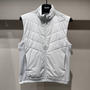 HONMA特價(jià)高爾夫男士輕薄馬夾防潑水防風(fēng)保暖舒適夾棉馬甲外套 淺灰 M M