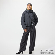 優(yōu)衣庫女裝男裝寬松廓形牛仔褲/彎刀鐮刀褲子479000 482280 482280/08深灰色 30 /165/76A