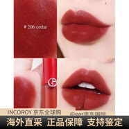 阿瑪尼（ARMANI）紅管黑管唇釉權利唇膏新年禮物 紅管唇釉206