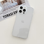 吜吜適用蘋(píng)果iPhone15手機殼氣墊防摔15Puls簡(jiǎn)約14promax蘋(píng)果13保護套iPhone12全包11plus軟殼iPhone殼 透明-氣墊防摔精孔 iPhone 6