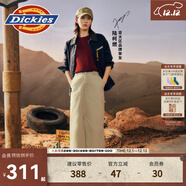 dickies【陸柯燃同款工裝裙】重磅帆布工裝裙 帆布半身裙女 DK0A88NS 沙色 M 27