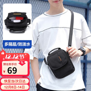 高爾夫（GOLF）單肩包男士休閑斜挎包男女帆布多隔層手機包防潑水迷你運動(dòng)掛包