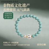 中藥合香珠手工制作功能時(shí)尚手串男女款祛濕手鏈疏肝解郁 草本香珠0.8