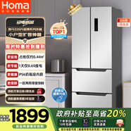 奧馬（Homa）326升法式多門(mén)家用電冰箱超薄風(fēng)冷無(wú)霜一級能效雙變頻節能直拉抽屜雙開(kāi)門(mén)四開(kāi)門(mén)326WF/B國家補貼