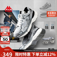 卡帕（Kappa）男鞋冬季運動(dòng)鞋子男款增高厚底老爹鞋休閑跑步鞋男  奧運灰 42
