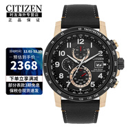 西鐵城（CITIZEN）光動(dòng)能藍天使空中之鷹多功能時(shí)尚商務(wù)男士腕表送男友 AT8126-02E