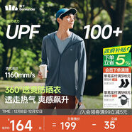 蕉下（beneunder）防曬衣男薄外套防紫外線(xiàn)透氣戶(hù)外釣魚(yú)休閑高彈夏AS105深藍灰L