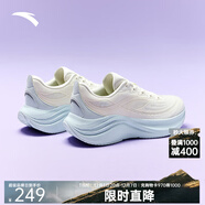 安踏（ANTA）葉子6丨輕質(zhì)緩震跑步鞋女輕便耐磨運動(dòng)鞋女鞋 象牙白/淺霧灰-7 39 (245mm)