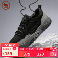 駱駝 男鞋夏季運動(dòng)休閑滑板鞋潮流百搭鞋子 P14A342624 黑/火山灰 38 