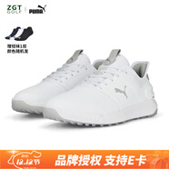 彪馬（PUMA）高爾夫球鞋男士IGNITE ELEVATE休閑舒適 無(wú)釘鞋 新款 37634901白/銀 42 UK8.0