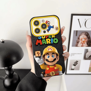狄頓馬里奧手機殼 新款iphone14感13pro防摔12馬里奧11卡通8plus硅膠7創(chuàng  )意x個(gè)性xs男女保護套潮max 大視窗-經(jīng)典黑-TDL瑪利歐E01013 iPhone XR