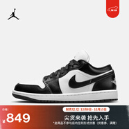 耐克喬丹女子輕便AJ1板鞋冬季平底低幫緩震運動(dòng)鞋JORDAN DC0774 101白色/黑/白色 37.5